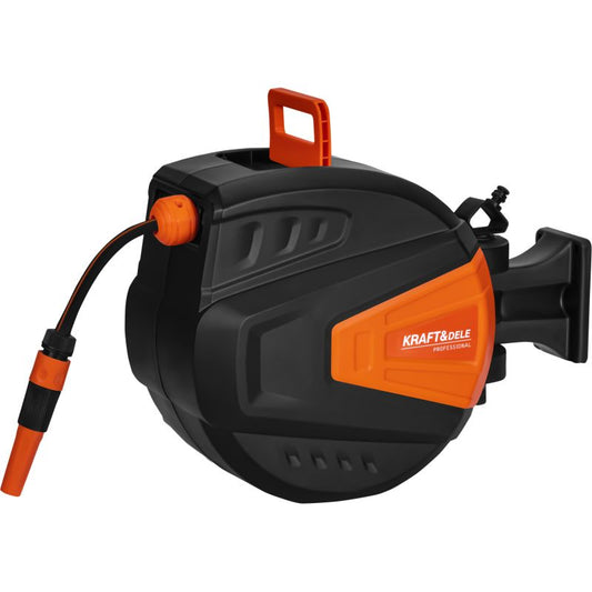 Furtun de gradina retractabil, 15 m + 1.5 m, 1 / 2", Kraft&Dele KD2151