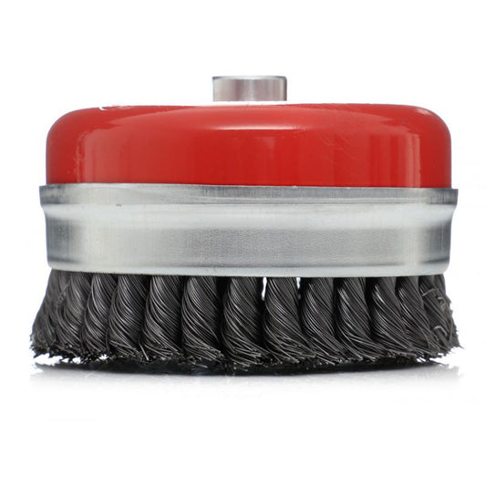 Perie frontala impletita, prindere M14, 75 mm, Kraft&Dele KD10977