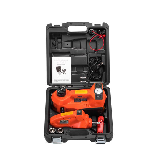 Cric hidraulic 12 V 5 T + cheie pentru roti, Kraft&Dele KD1368