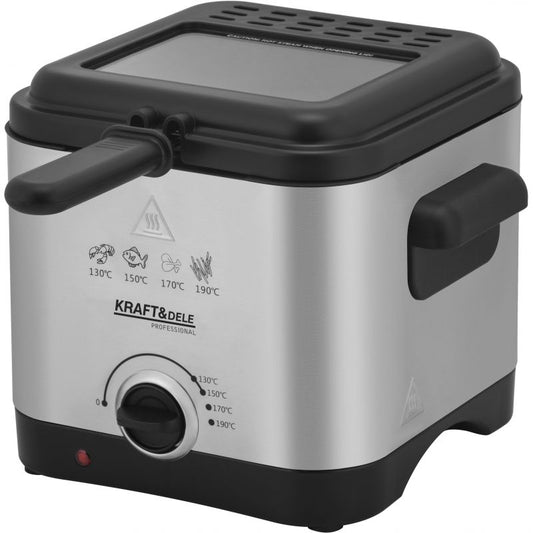 Friteuza electrica cu ulei, 1.5 l, 1000 W, Kraft&Dele KD4330
