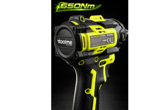 Cheie electrica de impact pentru roti cu acumulator, 650 Nm, 21 V, Toolme TM084