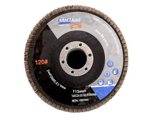 Disc abraziv lamelar, 115 mm, P60, Kraft&Dele KD961