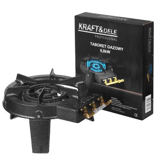 Aragaz portabil pe gaz, 9.8 kW, Kraft&Dele KD117851