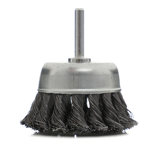 Perie frontala cu stift, 75 mm, M6, sarma otelita, Kraft&Dele KD10990