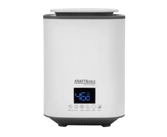 Umidificator cu ultrasunete cu telecomanda, functie de ionizare, aromaterapie, higrometru LED, Kraft&Dele KD4356