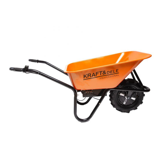 Roaba electrica cu acumulator, 80 l, capacitate maxima 150 kg, Kraft&Dele KD3125