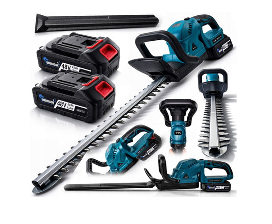 Foarfeca electrica pentru tuns gardul viu cu acumulator, 2 x 48 V, 51 cm, Ondragon OD9033