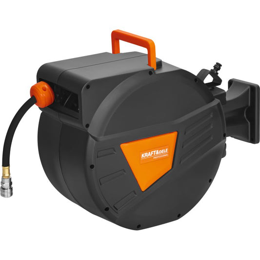 Furtun pneumatic retractabil, 20 m + 2 m, 1 / 4", Kraft&Dele KD2159