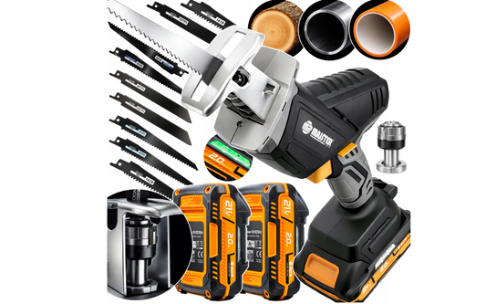 Fierastrau sabie cu acumulator, 21 V, 10 lame, 21 V, Majster Polska MP0373