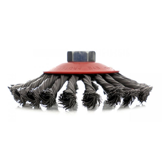 Perie rotativa laterala impletita, 115 mm,  Kraft&Dele KD10986