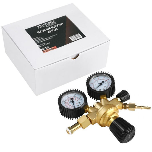 Reductor butelie de gaz Ar / Co2, 316 bar, 32 l / min, Kraft&Dele KD1822