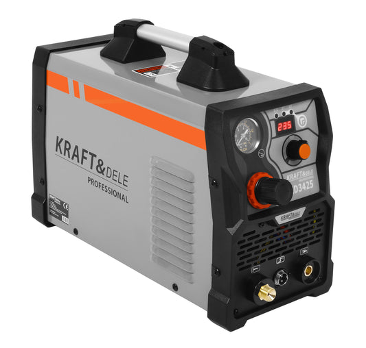 Aparat de taiere cu plasma, 65A, grosime tăiere 1-15 mm, tehnologie IGBT pentru debitare precisă a metalului, Kraft&Dele KD3425