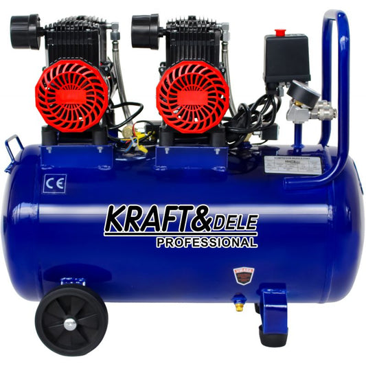 Compresor fara ulei, 50 l, 3000 W, 475 l / min, Kraft&Dele KD4093