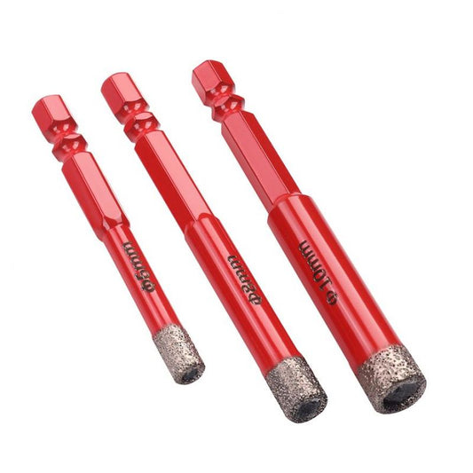 Set burghie diamantate pentru gresie, 3 bucati, Kraft&Dele KD12645