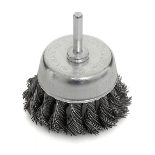 Perie frontala cu stift, 75 mm, M6, sarma otelita, Kraft&Dele KD10990