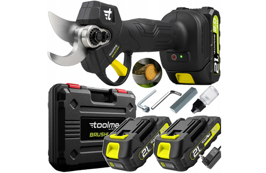 Foarfeca electrica de gradina cu acumulator, 180 Nm, 21 V, Toolme TM050