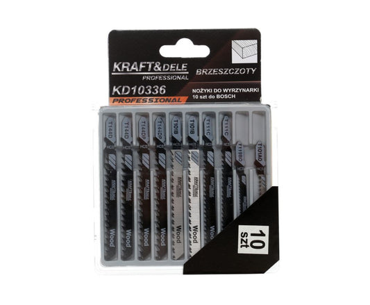 Set lame pentru fierastrau sabie, 10 bucati, Kraft&Dele KD10336